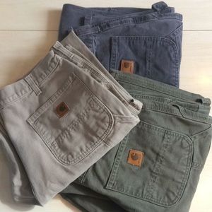3 Pairs of Carhartt Work Pants 36x34